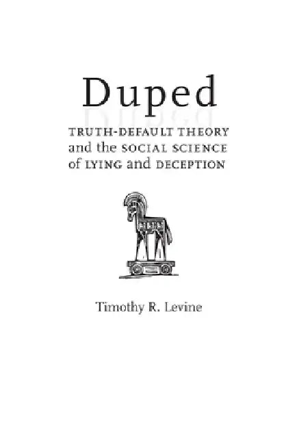 Buy Duped (English, Timothy R. Levine) β BookShops.in