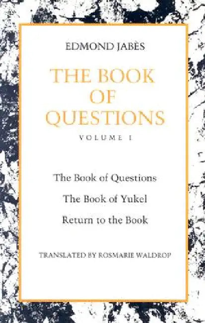 Buy The Book of Questions (English, Edmond Jabès | Rosmarie Waldrop) — BookShops.in
