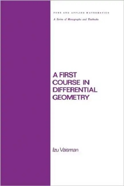 Buy A First Course in Differential Geometry (English, Vaisman) โ BookShops.in