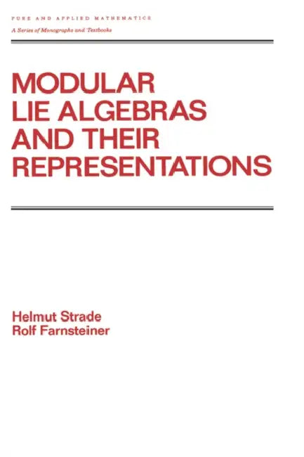Buy Modular Lie Algebras and Their Representations (English, H. Strade) โ BookShops.in