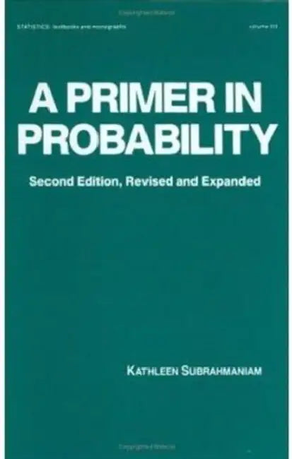 Buy A Primer in Probability (English, Kathleen Subrahmaniam) โ BookShops.in