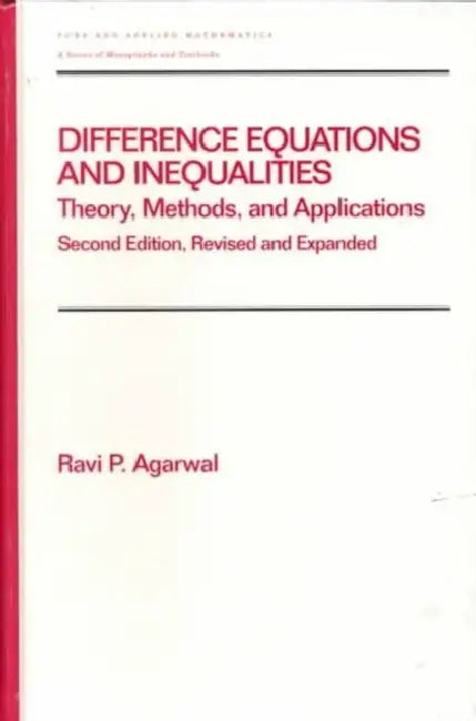 Buy Difference Equations and Inequalities (English, Ravi P. Agarwal) โ BookShops.in