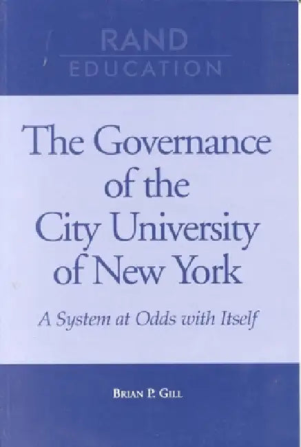 Buy The Governance of the City University of New York (English, Brian P. Gill) — BookShops.in