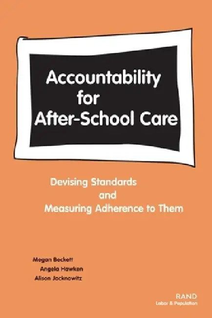 Buy Accountability for After-School Care (English, Megan Beckett | Angela Hawken | Alison Jacknowitz) — BookShops.in