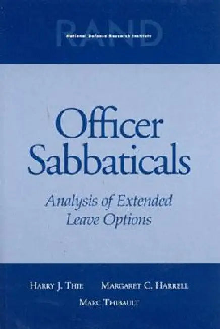 Buy Officer Sabbaticals (English, Harry J. Thie) — BookShops.in