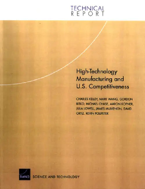 Buy High Technology Manufacturing and U.S. Competitiveness (English, Charles Kelley) — BookShops.in