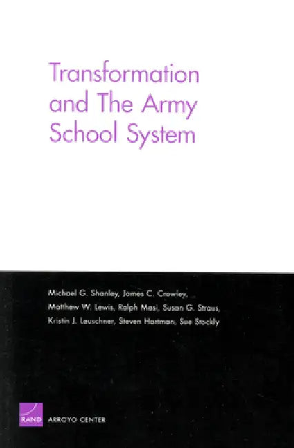 Buy Transformation and the Army School System (English, Michael G. Shanley) — BookShops.in