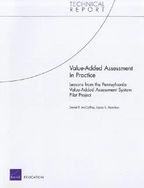 Buy Value-Added Assessment in Practice (English, Daniel F. McCaffrey | Laura S. Hamilton) — BookShops.in