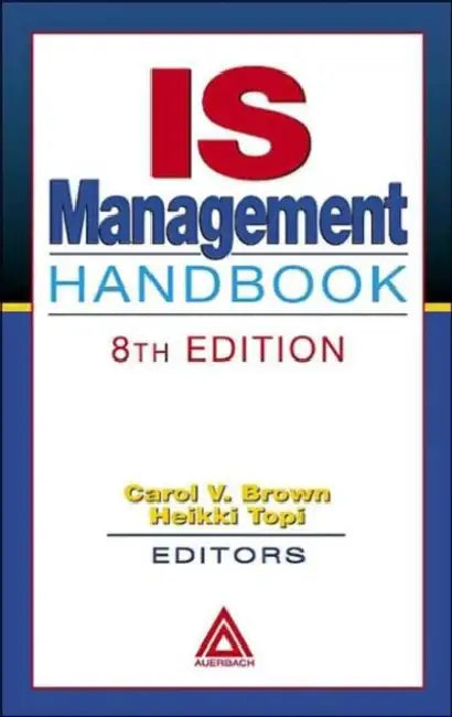 Buy IS Management Handbook (English, Carol V. Brown) โ BookShops.in