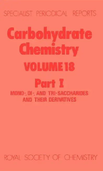 Buy Carbohydrate Chemistry (English, N. R. Williams) โ BookShops.in