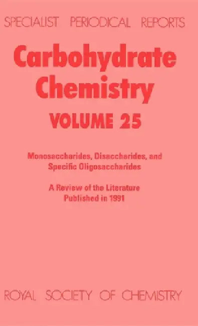 Buy Carbohydrate Chemistry (English, R. J. Ferrier) โ BookShops.in