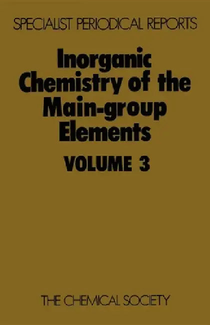 Buy Inorganic Chemistry of the Main-Group Elements (English, C. C. Addison) — BookShops.in