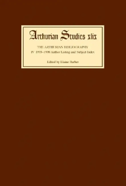 Buy Arthurian Bibliography IV (English, Elaine Barber) — BookShops.in