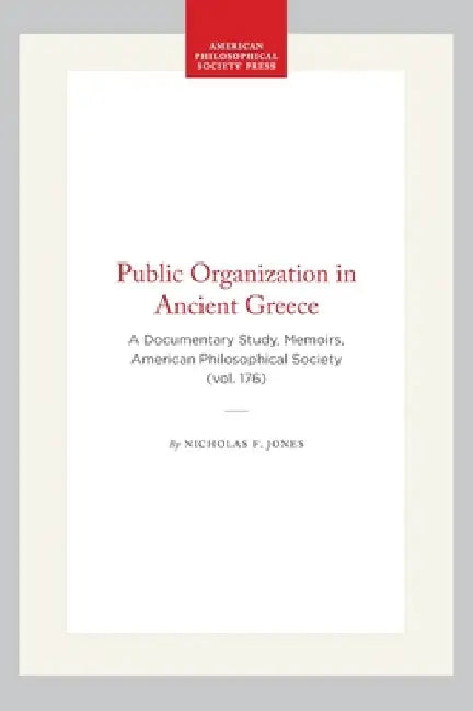 Buy Public Organization in Ancient Greece (English, Nicholas F. Jones) — BookShops.in