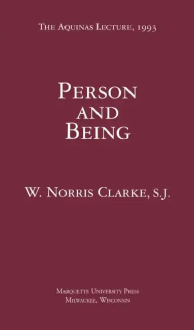 Buy Person and Being (Aquinas Lecture) by Frank Reilly | Marquette University Press | English Paperback | 1993 Edition | Philosophy & Theology Book — BookShops.in