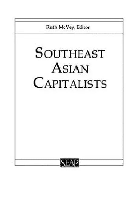 Buy Southeast Asian Capitalists (English, Ruth T. McVey) — BookShops.in