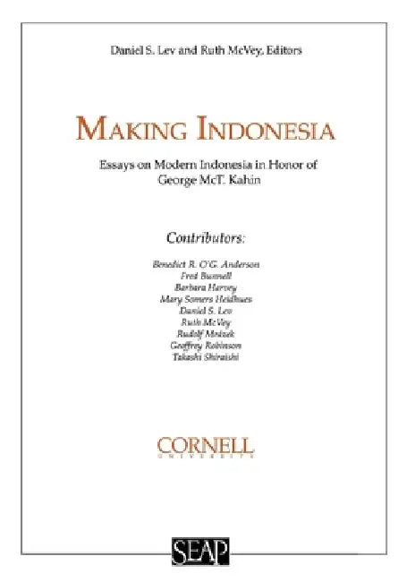 Buy Making Indonesia (English, Daniel S. Lev | Ruth T. McVey) — BookShops.in