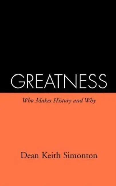 Buy Greatness (English, Dean Keith Simonton) — BookShops.in