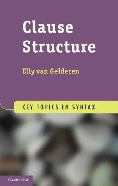 Buy Clause Structure (English, Elly Van Gelderen) — BookShops.in