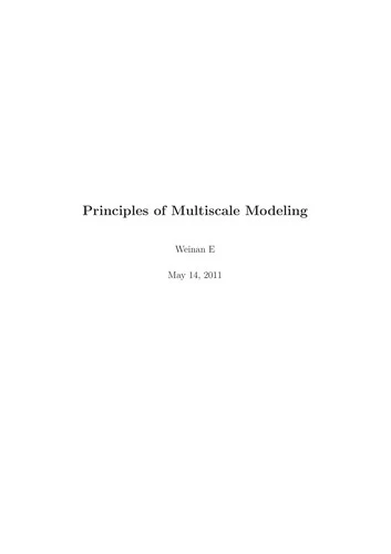 Buy Principles of Multiscale Modeling (English, Weinan E) — BookShops.in