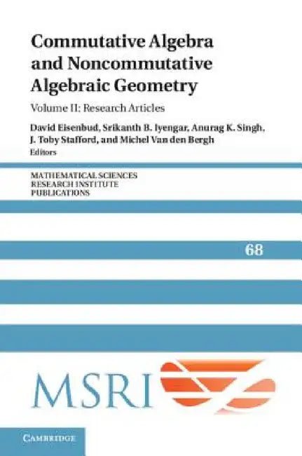 Buy Commutative Algebra and Noncommutative Algebraic Geometry | — BookShops.in