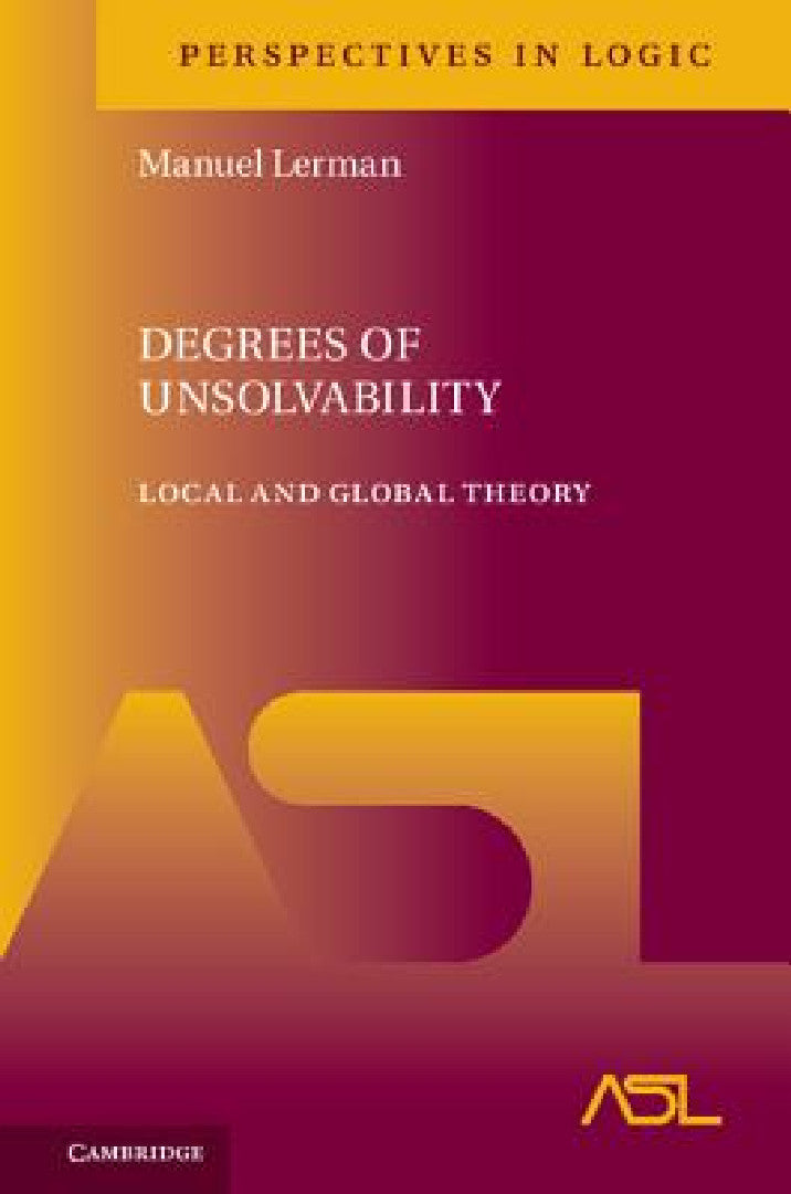 Buy Degrees of Unsolvability (English, Manuel Lerman) — BookShops.in