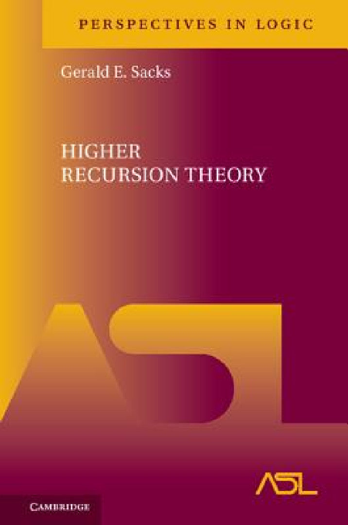 Buy Higher Recursion Theory (English, Gerald E. Sacks) โ BookShops.in
