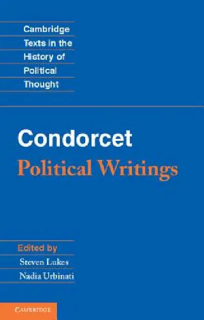 Buy Condorcet | by Steven Lukes | Nadia Urbinati | Cambridge Uni โ BookShops.in