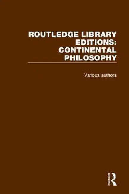 Buy Continental Philosophy (English) — BookShops.in