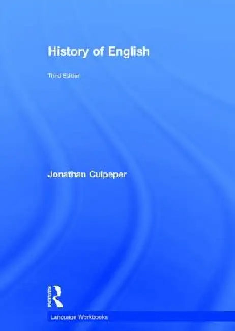 Buy History of English (English, Jonathan Culpeper) โ BookShops.in