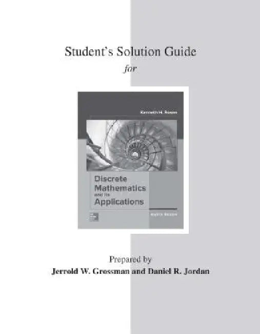Buy Student's Solutions Guide for Discrete Mathematics and Its A — BookShops.in