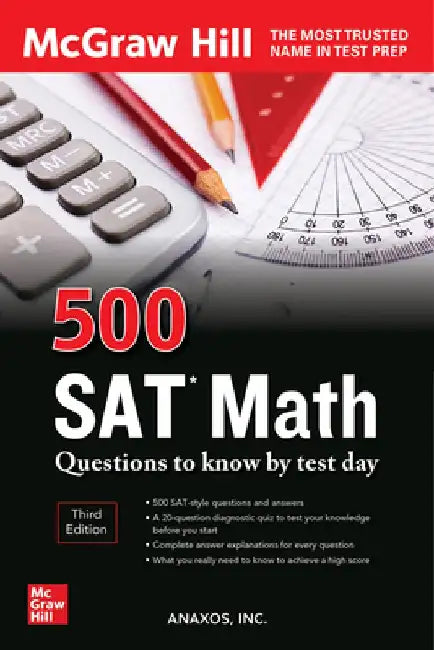 Buy 500 SAT Math Questions to Know by Test Day, Third Edition (English, Inc Anaxos) — BookShops.in