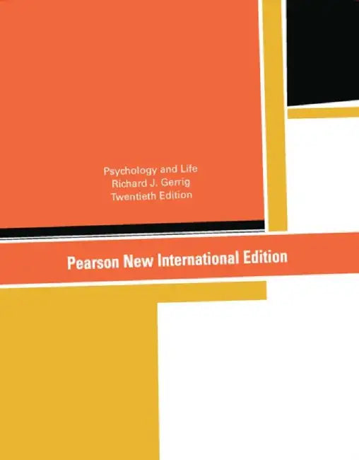 Buy Psychology and Life (English, Richard Gerrig) — BookShops.in