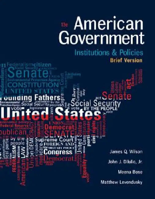 Buy American Government (English, James Wilson | John Dilulio | Meena Bose) โ BookShops.in