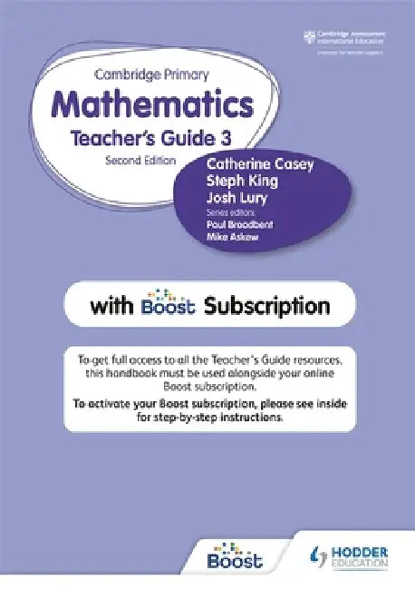 Buy Cambridge Primary Mathematics Teacher's Guide Stage 3 with Boost Subscription (English, Catherine Casey | Steph King) — BookShops.in