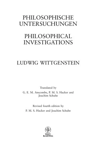 Buy Philosophical Investigations (English, Ludwig Wittgenstein) — BookShops.in