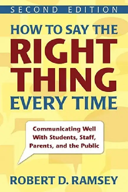 Buy How to Say the Right Thing Every Time (English, Robert D. Ramsey) โ BookShops.in