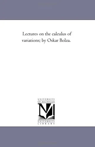 Buy Lectures on the Calculus of Variations; By Oskar Bolza. (English, Oskar Bolza) — BookShops.in