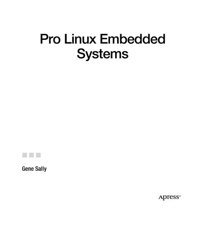 Buy Pro Linux Embedded Systems by Gene Sally | Apress | English | Hardcover | Software Architecture — BookShops.in