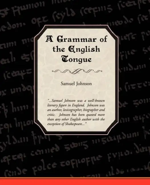 Buy A Grammar of the English Tongue (English, Samuel Johnson) — BookShops.in