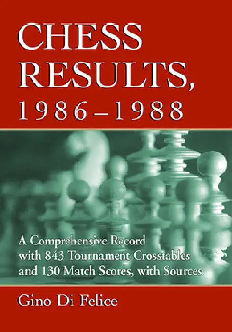 Buy Chess Results, 1986-1988 | by Gino Di Felice | McFarland & Company | by Gino Di Felice | McFarland & Company | by Gino Di Felice | McFarland & Company | by Gino Di Felice | McFarland & Company | by Gino Di Felice | McFarland & Company | by Gino Di Felice | McFarland & Company | by Gino Di Felice | McFarland & Company | by Gino Di Felice | McFarland & Company | by Gino Di Felice | McFarland & Company | by Gino Di Felice | McFarland & Company | by Gino Di Fe — BookShops.in