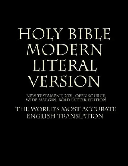 Buy Holy Bible - Modern Literal Version (English, MLV Team 2021) — BookShops.in