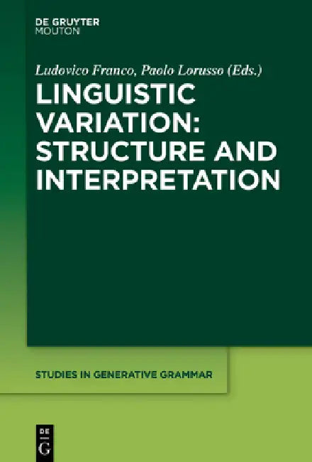 Buy Linguistic Variation (English, Ludovico Franco | Paolo Lorusso) — BookShops.in