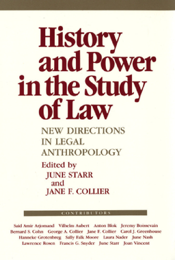 Buy History and Power in the Study of Law (English, June Starr | Jane F. Collier) — BookShops.in