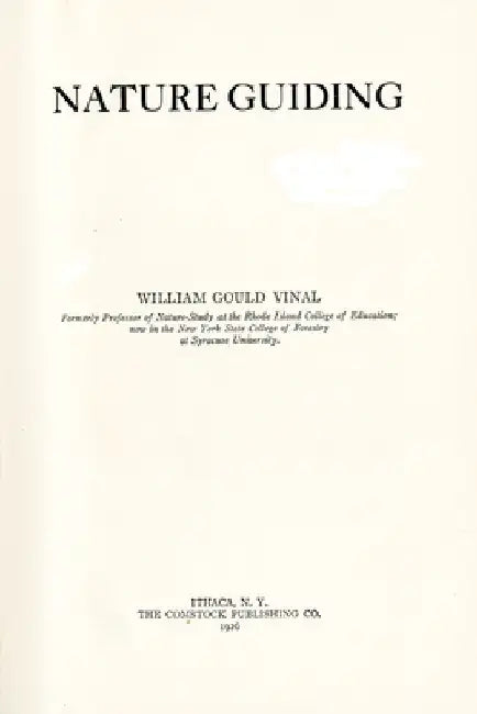 Buy Nature Guiding (English, William Gould Vinal) — BookShops.in