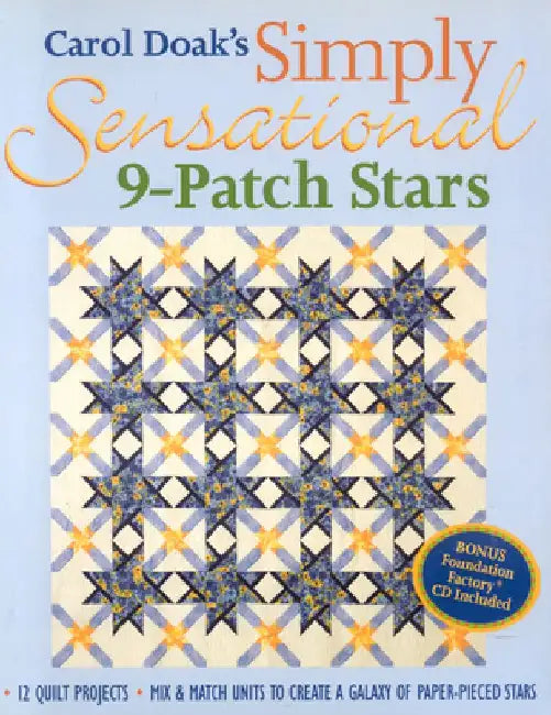 Buy Carol Doak's Simply Sensational 9-Patch Stars (English, Carol Doak) — BookShops.in