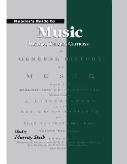 Buy Reader's Guide to Music (English, Murray Steib) — BookShops.in