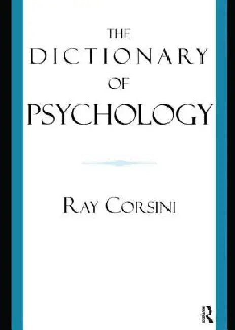 Buy The Dictionary of Psychology (English, Ray Corsini) โ BookShops.in