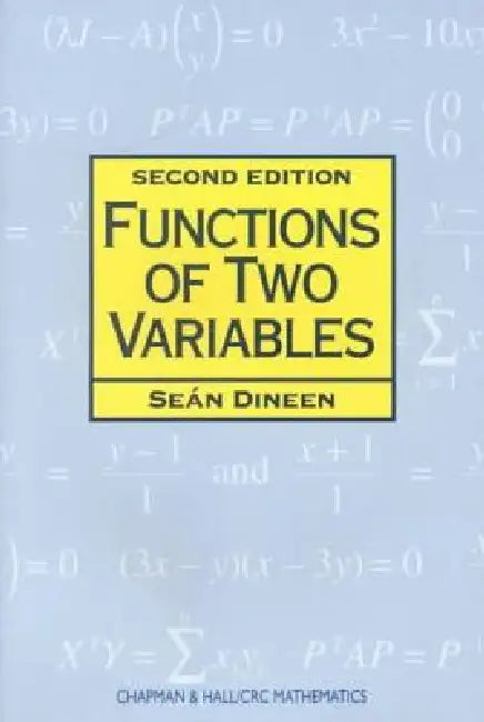 Buy Functions of Two Variables (English, Sean Dineen) — BookShops.in