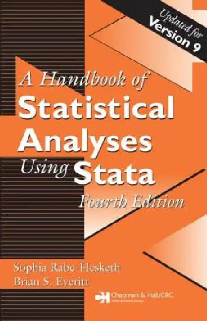 Buy Handbook of Statistical Analyses Using Stata (English, Brian S. Everitt | Sophia Rabe-Hesketh) — BookShops.in